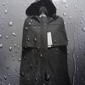 Lacoste Hooded Cape Jacket